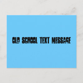 Bericht "oude school" briefkaart