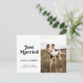 Bericht over berichten over getrouwde bruiloft briefkaart (Staand voorkant)