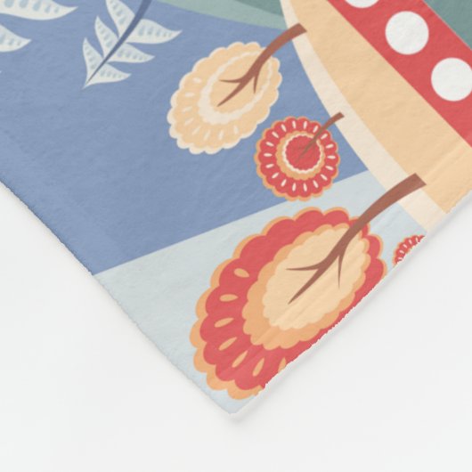 Bericht over de Nordic Winter Mountains Holiday Fleece Deken (Hoek)