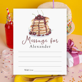 Bericht over de tijdcapsule van de pannenkoeken