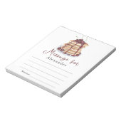 Bericht over de tijdcapsule van de pannenkoeken notitieblok (Linkerzijde)