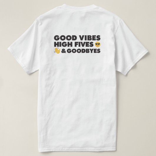 Bericht over goed Afstuderen T-shirt (Design achterkant)
