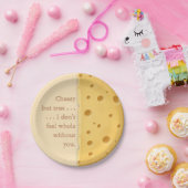 bericht over het charmeren van kaasmakerij papieren bordje (Feest)