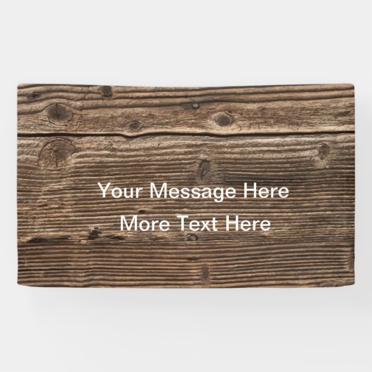 Bericht over het landhout spandoek (Horizontaal)
