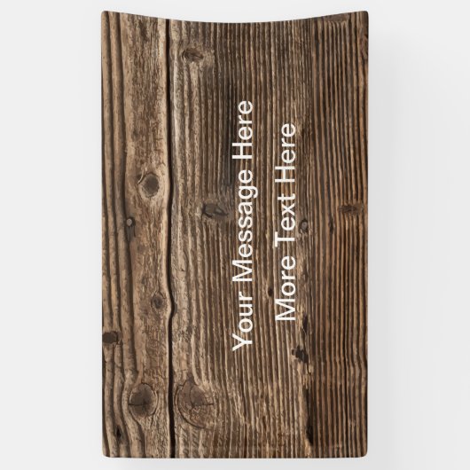 Bericht over het landhout spandoek (Verticaal)