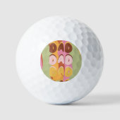 Bericht over moderne vaders dag Retro Pattern Golfballen (Voorkant)
