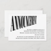 Bericht over uitgestelde bruiloft save the date (Voorkant / Achterkant)