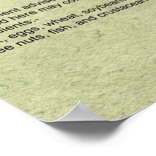 Bericht over voedselallergie poster (Hoek)