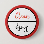 Bericht over vuilnisbak en vuilnisbak ronde button 7,6 cm (Voorkant)