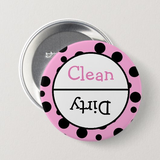 Bericht over vuilnisbak en vuilnisbak ronde button 7,6 cm (Voorkant /achterkant)