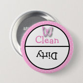 Bericht over vuilnisbak en vuilnisbak ronde button 7,6 cm (Voorkant /achterkant)