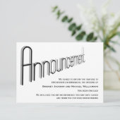 Bericht over weddenschappen geannuleerd save the date (Staand voorkant)