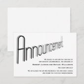 Bericht over weddenschappen geannuleerd save the date (Voorkant / Achterkant)