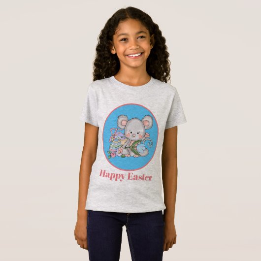 Bericht "Paasmuis toevoegen" bevestigen T-shirt (Voorkant volledig)