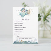 Bericht "Pilot Teddy Bear Baby" Informatiekaartje (Staand voorkant)