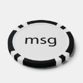 bericht poker chips (Enkel)