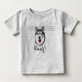 Bericht Siberian Husky Baby Bib T-Shir personalise