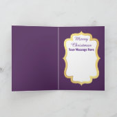 Bericht toevoegen  retro bollen kerstkaart feestdagen kaart (Binnen)