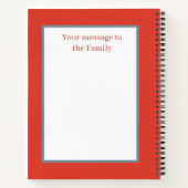 Bericht toevoegen Retro  Recept Notitieboek (Achterkant)