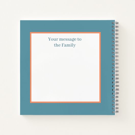 Bericht toevoegen Retro  Recept Notitieboek (Achterkant)