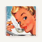 Bericht toevoegen Retro  Recept Notitieboek (Voorkant)