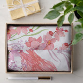 bericht toevoegen roze flamingo strandfeest tissue tissuepapier (Geschenk)