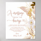 Bericht van de bump gold butterfly poster (Voorkant)