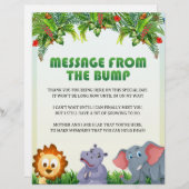 Bericht van de pomp [dierthema] briefhoofd (Voorkant / Achterkant)