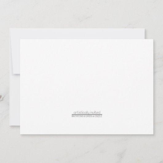 Bericht van een Beach Wedding Invitting van de Bot Kaart (Achterkant)