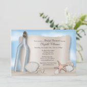 Bericht van een Vrijgezellenfeest van de Beach van Kaart (Staand voorkant)