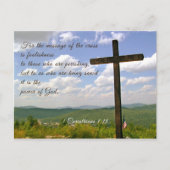 Bericht van het Briefkaart van de dwars-Christelij (Voorkant)