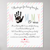 Bericht van het Bump Ultrasound Baby shower Sign Poster (Voorkant)