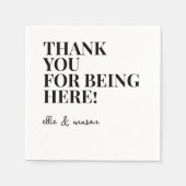 Bericht van het stel | Weddenschap Servet (Voorkant)