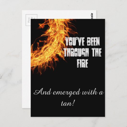 bericht van Inspirerend overlevende Briefkaart (Voorkant / Achterkant)