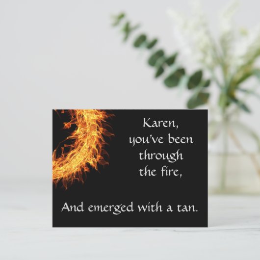 bericht van Inspirerend overlevende Briefkaart (Staand voorkant)