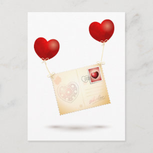 Bericht van Liefde Briefkaart