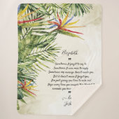 Bericht van liefdesmandje aangepast bericht Tropis Sherpa Deken (Voorkant)