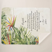 Bericht van liefdesmandje aangepast bericht Tropis Sherpa Deken (Voorkant (horizontaal))