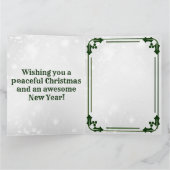 Bericht van Santa - Nice versie Kaart (Binnen)