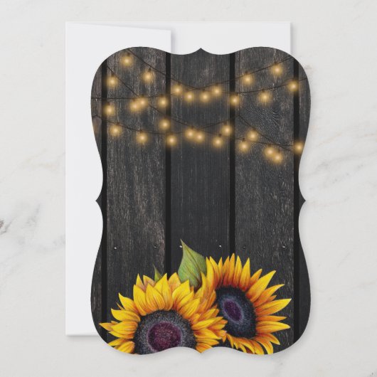 Bericht van uitstel van het boerenbruiloft met zon kaart (Achterkant)