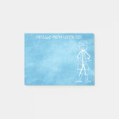 Bericht van vader vader: Chalkboard Blue Post-it® Notes (Voorkant)