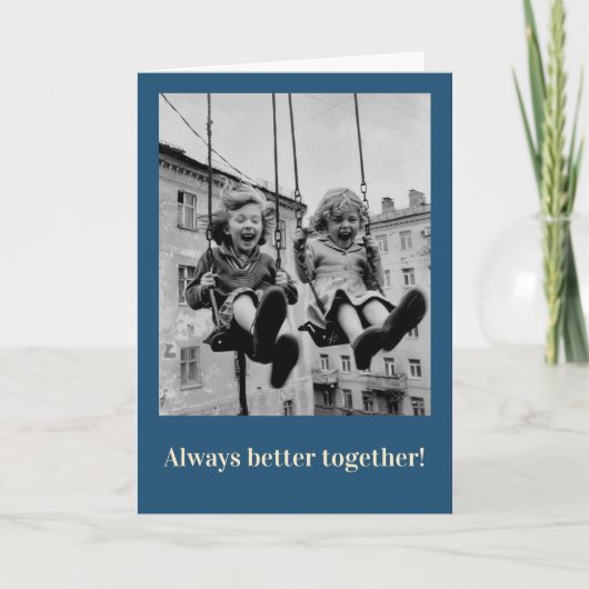 Bericht voor Beste Vriendinnen Kaart (Voorkant)
