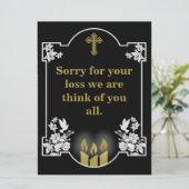 Bericht voor condoleanceondersteuning (Staand voorkant)