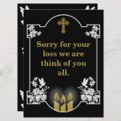 Bericht voor condoleanceondersteuning (Voorkant / Achterkant)