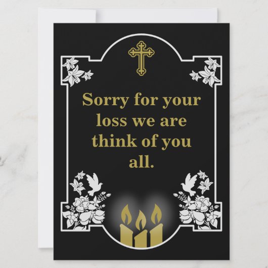 Bericht voor condoleanceondersteuning (Voorkant)