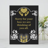 Bericht voor condoleanceondersteuning (Staand voorkant)