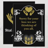 Bericht voor condoleanceondersteuning (Voorkant / Achterkant)