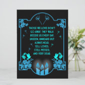 Bericht voor condoleanceondersteuning (Staand voorkant)