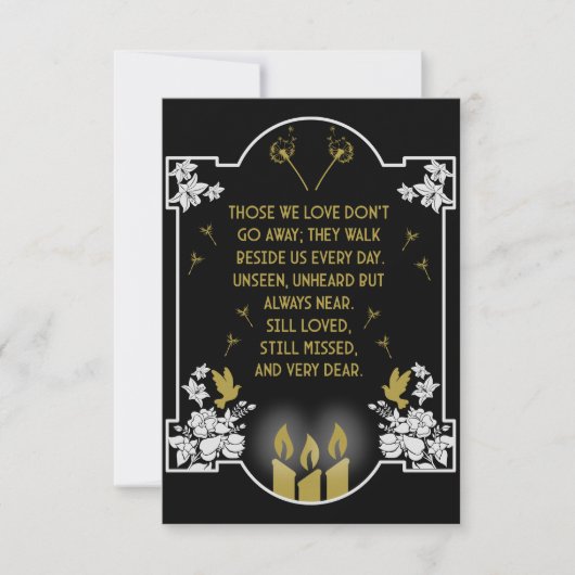 Bericht voor condoleanceondersteuning (Voorkant)