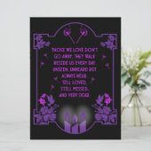 Bericht voor condoleanceondersteuning (Staand voorkant)